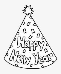Happy new year party card. Happy New Year Coloring Sheet 2 With Pages Happy New Years Coloring Page 881x1024 Png Download Pngkit
