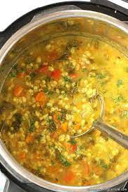 Instant Pot Vegetable Barley Soup Recipe Barley Soup Vegetable Barley Soup Instant Pot Barley Recipe