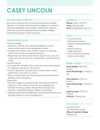 Proofreading sets any writing apart from acceptable. Floral Designer Resume Example Tips Myperfectresume