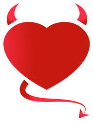 Using some felt or velvet cloth. Cartoon Heart With Devil Horns And A Tail Sticker