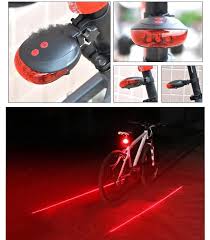 Cycling Bike Light 2 Laser Projector Red Lamps Beam And 3 Led Wearable Technology Products