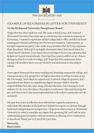 This is my own fault and i take full responsibility. Readmission Letter For University Secrets To Be Accepted