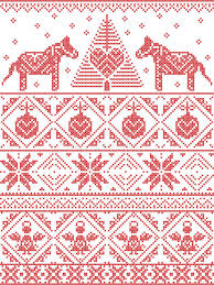 Maybe you would like to learn more about one of these? Seamless Pattern In Cross Stitch With Christmas Tree Snowflake Danish Style Dala Horse Decoration Angel Bauble Heart Stock Vector Illustration Of Christmas Ornament 76248131