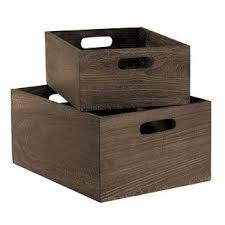 We may earn commission on some of the items you choose to buy. Feathergrain Wooden Storage Bins With Handles Wooden Storage Bins Wood Bins Storage Bins