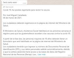 La vacuna es muy importante y con la cantidad que se están teniendo es muy importante no abandonar su cita, pues de lo contrario perderá. Personas Con Enfermedades No Pueden Acceder Al Registro De Vacunacion Y El Mspas Aun Analiza Si Contratar Personal Para Administrar Dosis Agencia Ocote