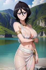 Bleach: Rukia kuchiki portrayed as a Greek goddess in illustration