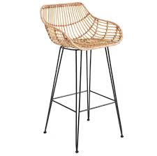 Rattan Iron Low Back Barstool By One World Get It Now Or Find More Bar Stools At Temple Webster Wicker Bar Stools Rattan Counter Stools Iron Bar Stools