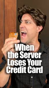 Handing your credit card to a stranger who disappears with it for five  minutes is wild, Co-write w/ Andrea Kelley , #restaurantcomedy #bistrohuddy  #serverlife #creditcard #fail