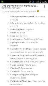 Expresiones Coloquiales Como Aprender Ingles Rapido Vocabulario En Ingles Frases Comunes