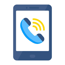 A colored design icon of mobile ...