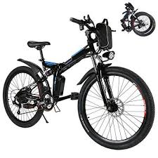 Kaluo Folding Electric Mountain Bike 26 Inch Wheel Lithium Ion Battery Dual Suspension And Shimano Gear Electric Mountain Bike Folding Electric Mountain Bike Folding Electric Bike