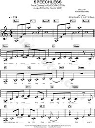 Speechless for piano solo, easy piano sheet music. Speechless From Aladdin 2019 Sheet Music For Beginners In A Minor Download Print Sheet Music Piano Notes Songs Piano Music Notes