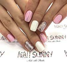 From french, to white bridal nails, from unique designs, to modern french manicures with shades of pink and peach. Metallic Pink And White Nail Design Pink White Nails White Nail Art White Nail Designs