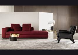 Minotti Ipad Sofas En Leonard Red Fabric Sofa Living Room Chairs Cushions On Sofa