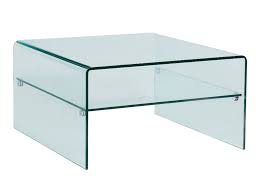 Le verre trempé est de deux à cinq fois plus résistant qu'un verre ordinaire. Table Basse Caree Stileos Double Plateau Verre Trempe