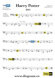 Printable video game pdf score is easy to learn to play. Trombone Euphonium Tube Horn Sheet Music Harry Potter Hewgins Theme Partitura De Harry Potter Para Trombon Tuba Bombardino Y Tro Sheet Music Euphonium Tuba