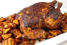 Portuguese Roast Chicken With Potatoes Los Gatos Foodie Portuguese Recipes Portuguese Chicken Recipes Stuffed Whole Chicken