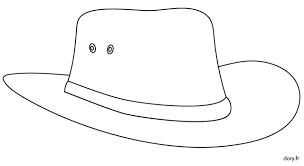 Dessin A Imprimer Un Chapeau De Cowboy Hoeden