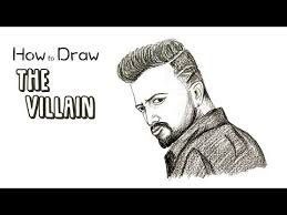 How To Draw The Villain Sudeep Drawings Drawing Tutorial Step By Step Drawing