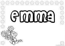 New free booklets to download. Name Coloring Pages Emma Coloring4free Coloring4free Com
