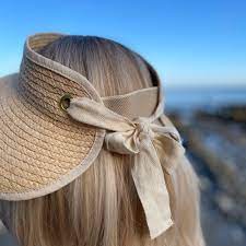 100 Natural Raffia Straw Visor Sun Hat Summer Hat Etsy