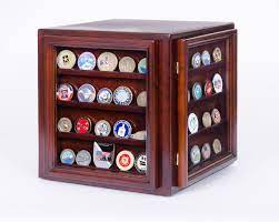 Looking To Display Challenge Coins In A Solid Mahogany Display Case Cube Displays Challenge Coins I Coin Display Case Coin Display Challenge Coin Display Case