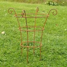 Metal Garden Borders Handcrafted Metal Garden Small Border Plant Support Metalgarden Borders Plant Supports Peony Support Border Plants