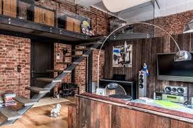 A bachelor pad is a home (pad) in which a bachelor or bachelors (single men) live. This Bachelor Pad Takes An Industrial Approach