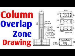 Overlap Zone Of Column Reinforcement Overlapping In Column Confined Joint Rcc Column Design Youtube Column Design Civil Engineering Design Column