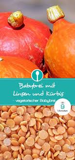 Babybrei Mit Linsen Und Kurbis Rezept Fur Einen Vegetarischen Mittagsbrei Rezept Babybrei Rezepte Babybrei Rezepte Mit Linsen