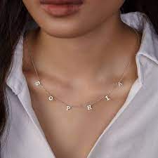Pin By Martina Cardozo Rivadulla On The Pretty Things Initial Necklace Kids Initials Necklace Name Necklace