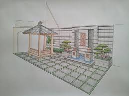 Desain atap miring setengah pelana. Galery Sketsa Taman Salwa Alam Art