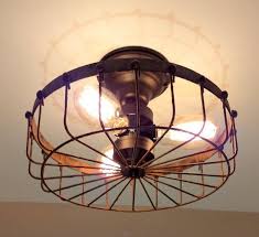Reserved For Debra Rustic Industrial Flush Mount Cage Ceiling Etsy Industrial Light Fixtures Farmhouse Light Fixtures Cage Ceiling Light