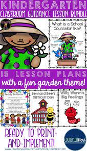 Kindergarten School Counseling Classroom Guidance Lesson Unit Bundle Guidance Lessons Elementary Counseling Elementary School Counseling