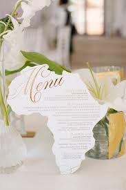 Elegant Pink Gold Wedding In Cape Town Wedding Menu Cards Travel Theme Wedding African Wedding Theme
