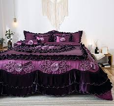 That's california king snakes for me. Tache Purple Midnight Bloom Cal King Quilt Comforter Set 6 Piece Buy Online In Bahamas At Bahamas Desertcart Com Productid 40766789
