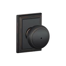 Asked by rand january 4, 2020. Schlage F40 And Add Andover Privacy Door Knob Set With Decorative Overstock 16080619