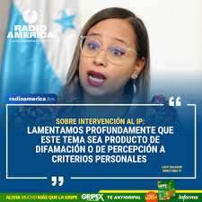 AméricaNoticias #Honduras Lucy Salgado, directora del Instituto de la  Propiedad (IP) brindó una conferencia de prensa sobre el anuncio de la  presidenta Xiomara Castro de intervenir la institución por mal manejo de
