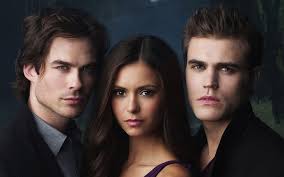 And when they were waiting in line nina kept on texting on her phone and ian rolled his eyes and took it off her and put it in his pocket. Hd Wallpaper Vampire Diaries Wallpaper Ian Somerhalder Paul Wesley Nina Dobrev Wallpaper Flare