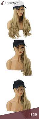Blooming Hair 22 Mixed Blonde Baseball Cap Wig Clip In Ponytail Extensions Clip In Ponytail Wigs