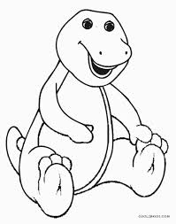 Barney The Dinosaur Black And White Pin On Free Coloring Pages