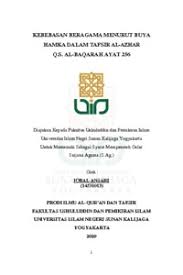 Mau simpan ayat ini?masuk yuk! Kebebasan Beragama Menurut Buya Hamka Dalam Tafsir Al Azhar Q S Al Baqarah Ayat 256 Institutional Repository