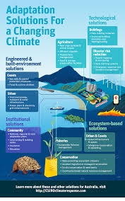 The enormity of global warming can be daunting and dispiriting. Adaptation Solution For A Changing Climate Climate Change Infographic Climate Change Effects Global Warming