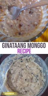 Filipino Sweet Ginataang Monggo Dessert Recipe Recipe Filipino Food Dessert Filipino Desserts Recipes