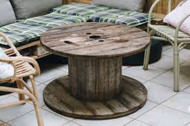 Enn Dir Freunde Eine Uberraschung Versprechen Und Dann Mit Einer Grossen Kabeltrommel Aus Holz Vor Dir Stehen Weisst Du Kabeltrommel Tisch Kabeltrommel Trommel