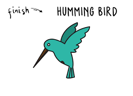 This is a simple lesson designed for beginners and kids with real easy to follow steps. How To Draw A Hummingbird Tutorial For Young Children Super Duper Easy Rainbow Printables