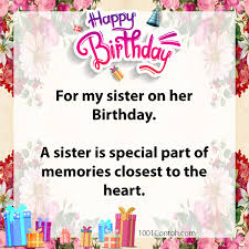 Bila aku membuat hatimu terajam, mohon agar dimaafkan. 1001 Card And Images Wish Happy Birthday Sister 1001 Contoh