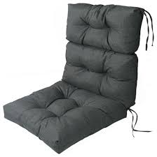 Lnc Indoor Outdoor Lounge Chair Cushions Patio High Back Chair Cushion Gray Contemporary Outdoor Cushions And Pillows By Lnc