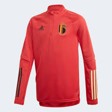 Voetbalshirt in de belgische driekleur voor kinderen. Adidas Belgie Training Voetbalshirt Rood Adidas Officiele Shop