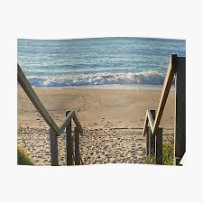 Las huellas en la arena biblia. Posters Huella De Pasos De Arena Redbubble